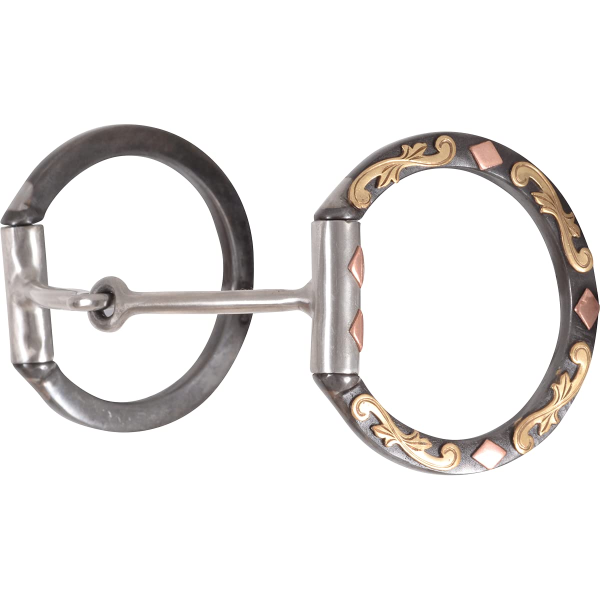 Smooth Snaffle Diamond Dee Ring