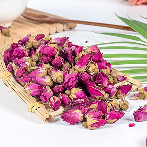 Gift_Source 17.6Oz (500G) Natural Dried Rose Flowers Dry Rosebuds, Dried Rose Buds Petals Organic Red Rose Herbal Tea For Tea, Crafting, Bath, Soap Making, Candle Making, Resin, Potpourri #TOP2