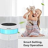 Senelux HEPA Air Purifier for Bedroom with 7 Light Colours, Mini Air Purifier for Home Office Living Rooms, Small Desktops for Pet Dander Mould Pollen Odours Smoke Dust - Image 8