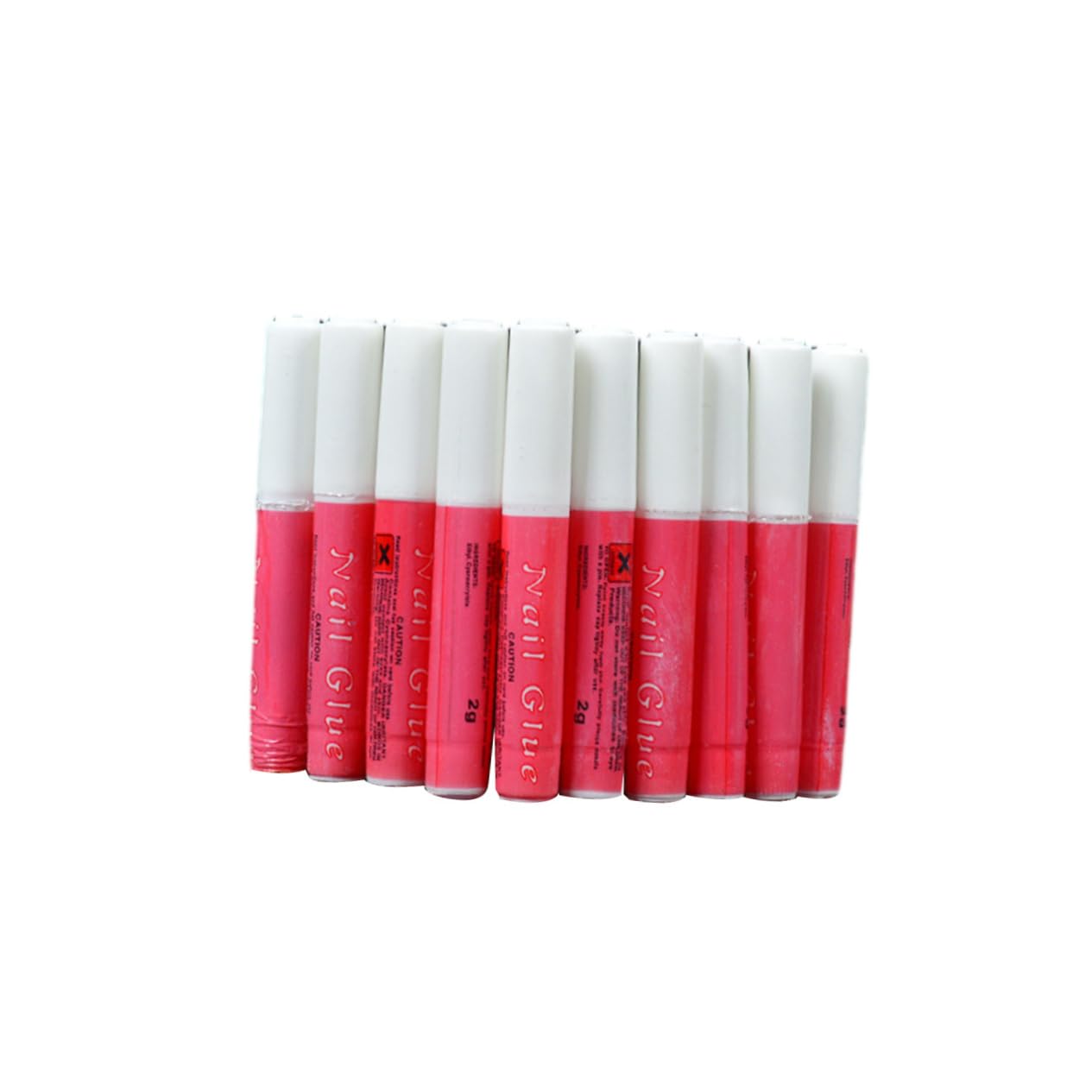 FRCOLOR Professional Nail Art Glue Set 5 Pcs 2g Nail Glue for Acrylic Rhinestones False Tips Odorless Easy to Use