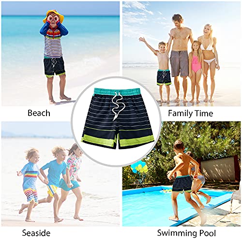 Image of Cozople 7-16T Teen Boys Swim Trunks Quick Dry UPF 50+ Swimwear Bathing Suit for Big Boys Beach Swim Boards Shorts