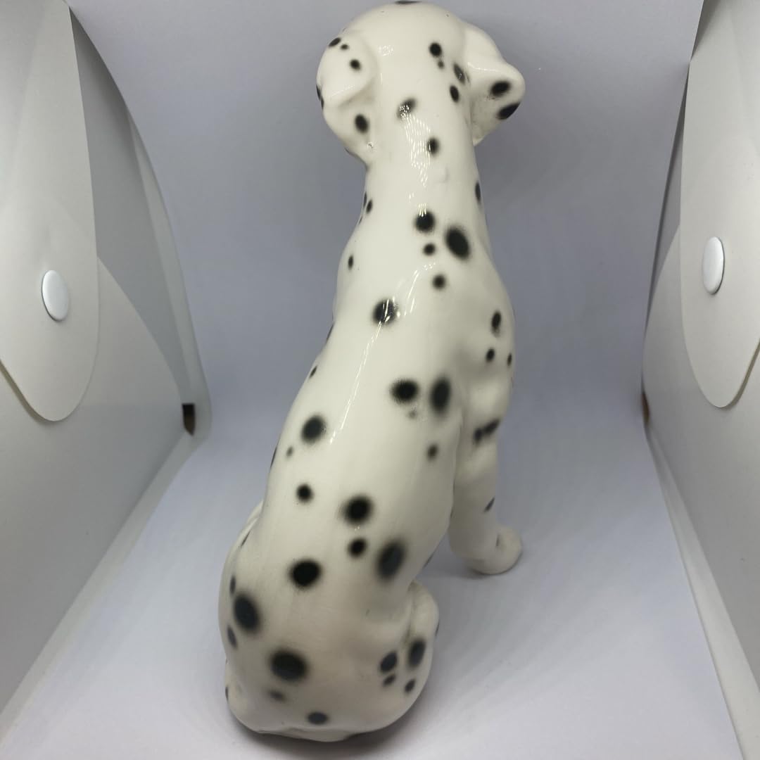 Joechan　陶器犬　ダルメシアン　難有　オブジェ　置物　ホワイト　白色 Joechan 陶器犬 ダルメシアン 難有 オブジェ 置物 ホワイト 白色