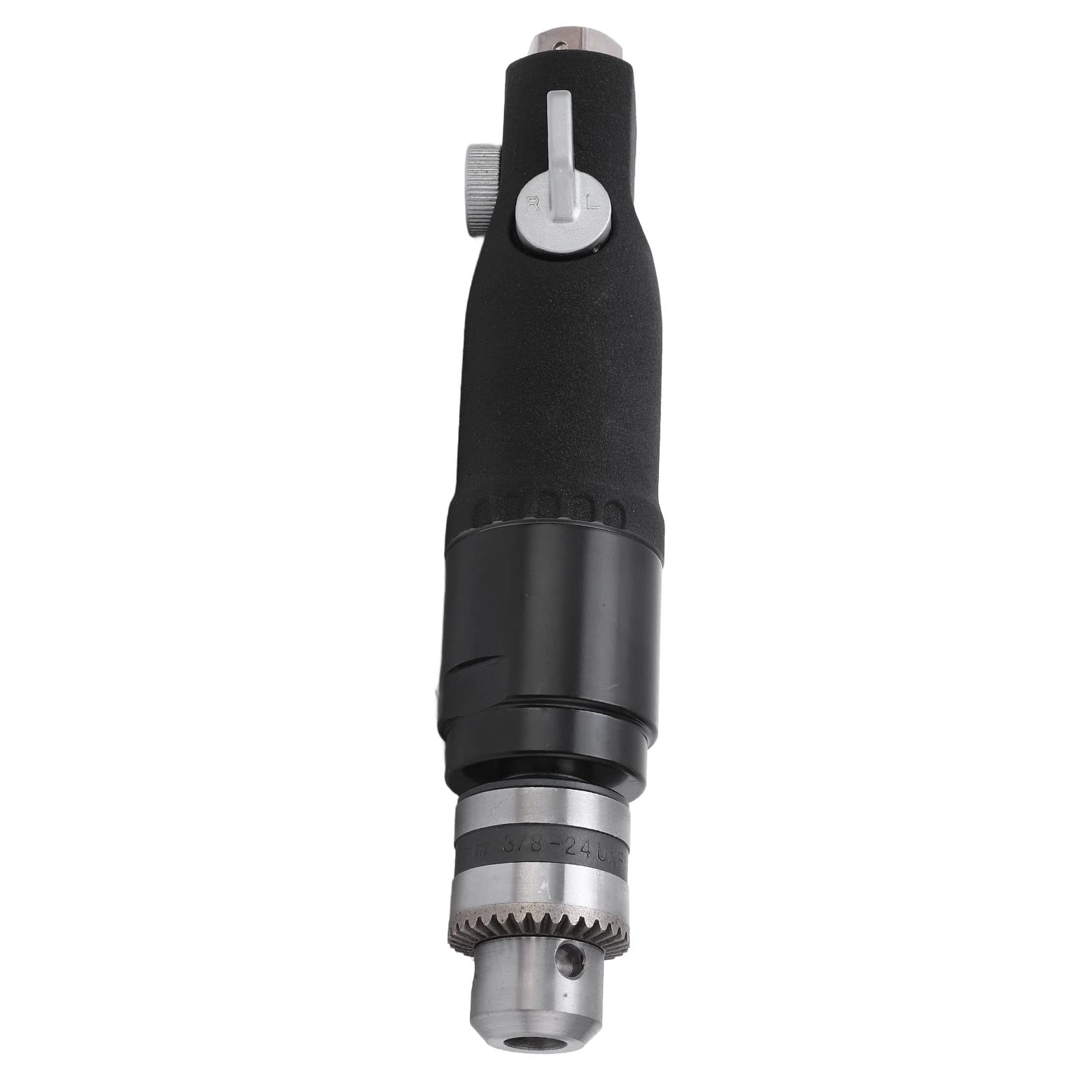 3 8In Air Drill Drilling Machine Matte Handle Black Straight Handle Air Drilling Tool Bidirectional and Ccw Right Angle Drills (American)