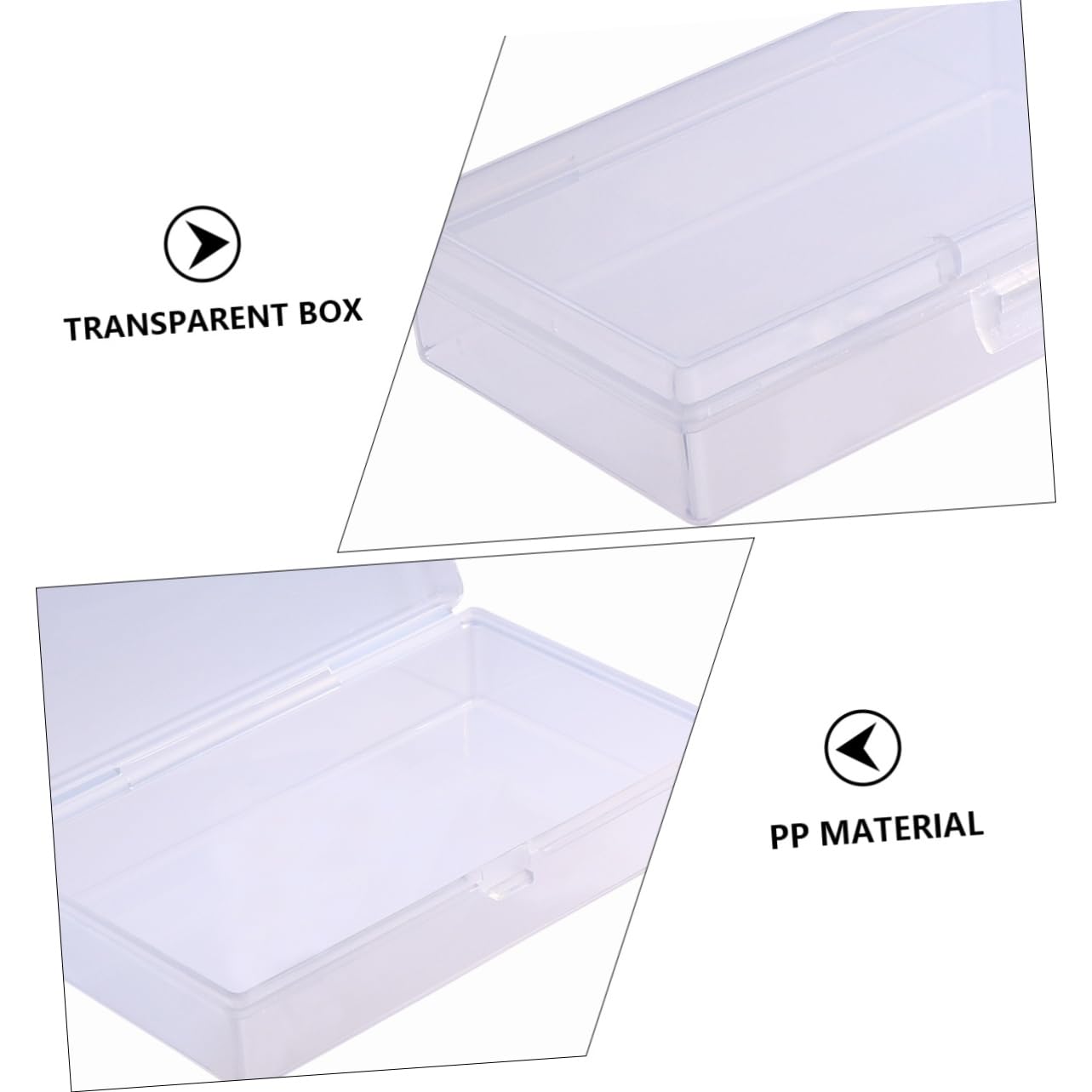 透明プラスチック型 6個セット Amazon.co.jp: HAPINARY 6個 長方形の透明プラスチック収納ボックス