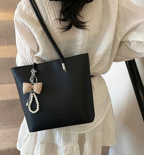 Epsion Pu Leather Shoulder Tote Bag for Women Casual Handbag with Zipper Work Shopper Travel Purse 20253