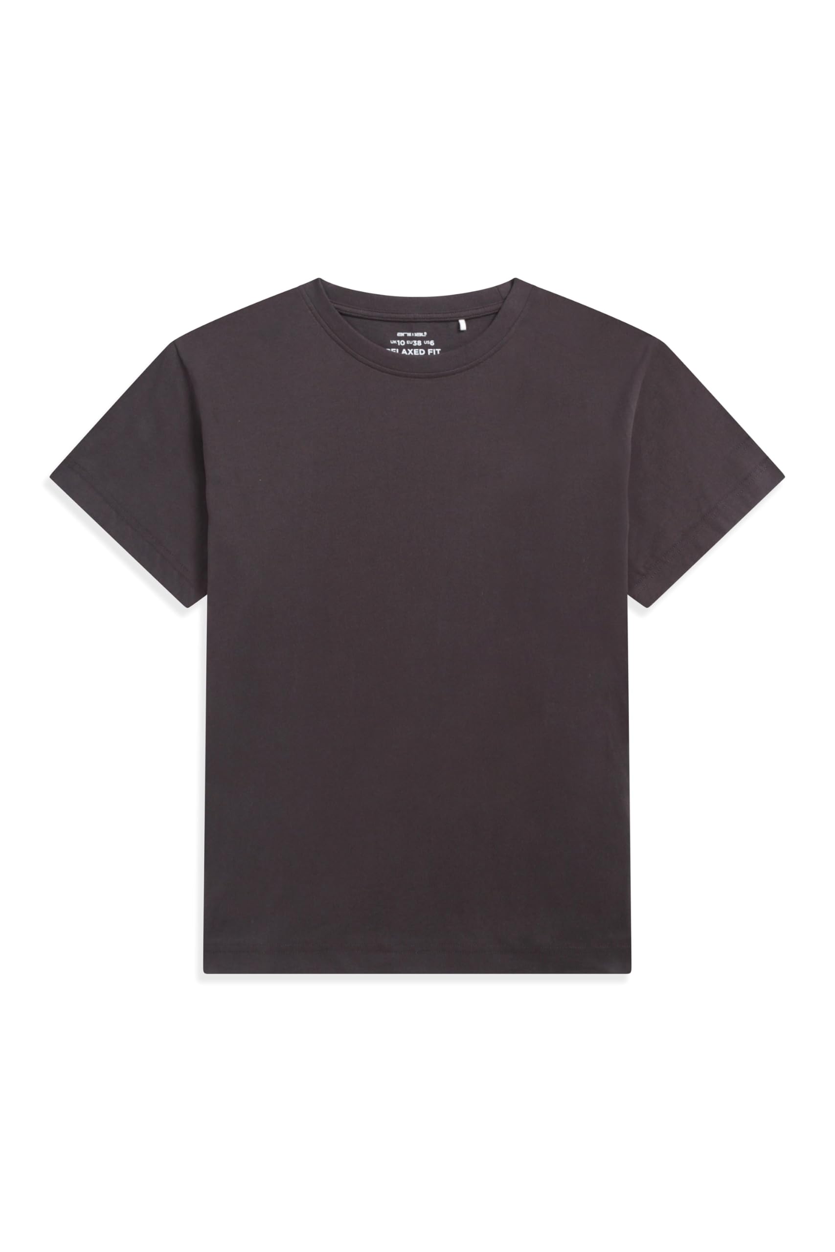 Animal Women's Brown 'Idol' Lightweight Cotton Relaxed Fit Casual T-Shirt In | Size: 16