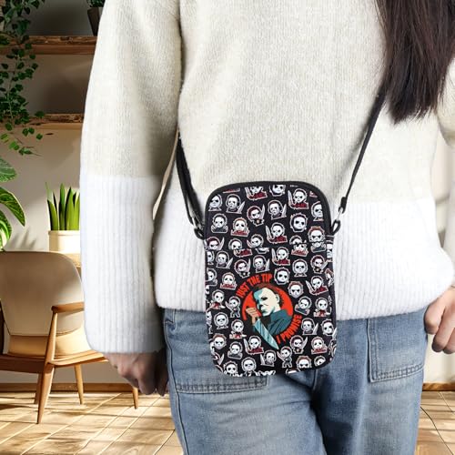 BWWKTOP Michael Crossbody Bag Michael Killer Gift Just The Tip I Promise Michael Myers Shoulder Bag Halloween Killer Merch3