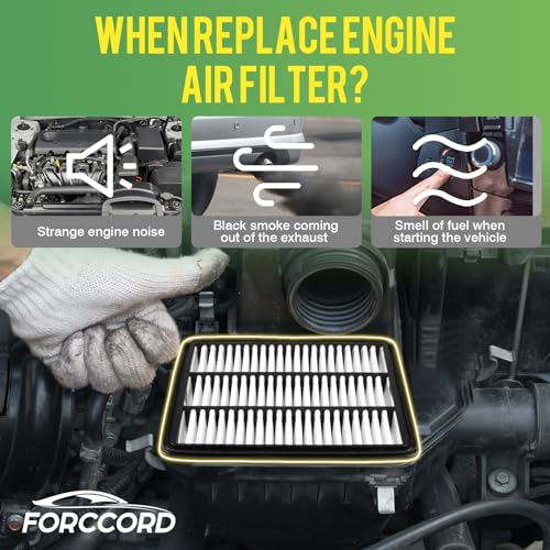 Image of 2-Pack Engine Air Filter Fits for 2026-21 Hyundai Elantra 1.6L /2.0L, 2026-22 Elantra N 2.0L Air Filter Replacement 28113AA100 Car Accessories | for 2022-2026 Elantra N 2.0L Replace#28113AA100, Engine Filter Replacement Car Accessories