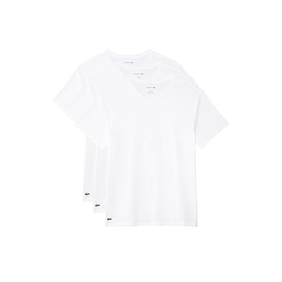 Lacoste 100% Cotton Regular Fit Crew neck T shirt 3 pack Men