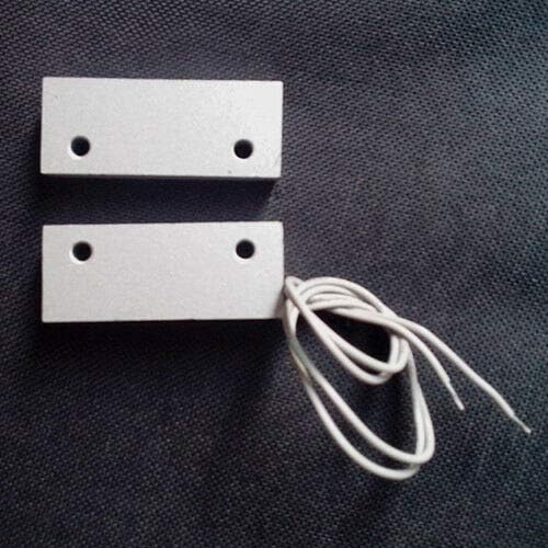 2 PCS Wired NC Aluminum securityreed Magnetic Sensor Door Contacts w/Screws