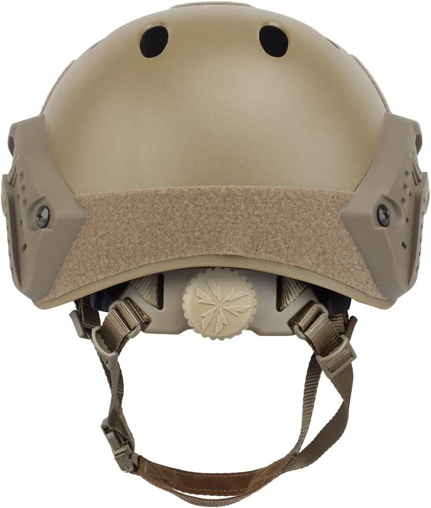 Anyoupin Tactical Helmet,Fast PJ Type Paintball Airsoft Military Helmet with Adjustable Knob Tan : Sports & Outdoors