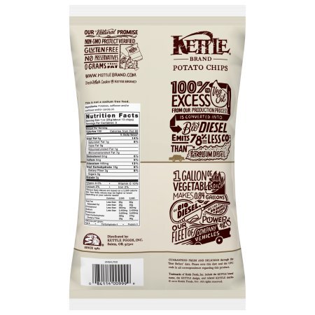 Pack Of 12 - Kettle Brand Potato Chips, Unsalted, 5 Oz #TOP4