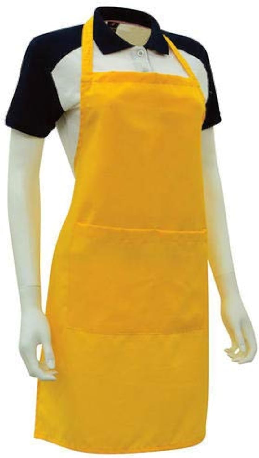 IZINSUnisex Cotton Apron (Yellow)