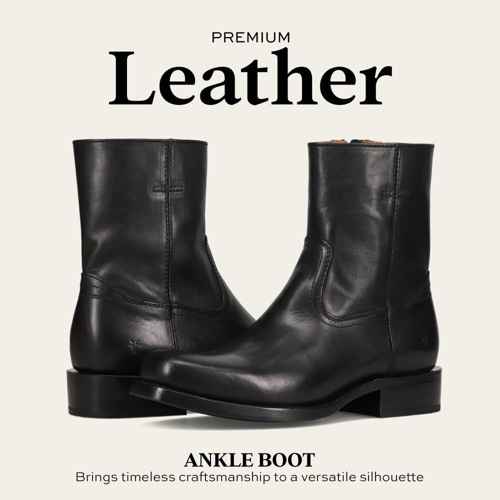 Frye Campus Inside Zip Men's Leather Boots, Classic Style, Durable Construction, Comfortable Fit