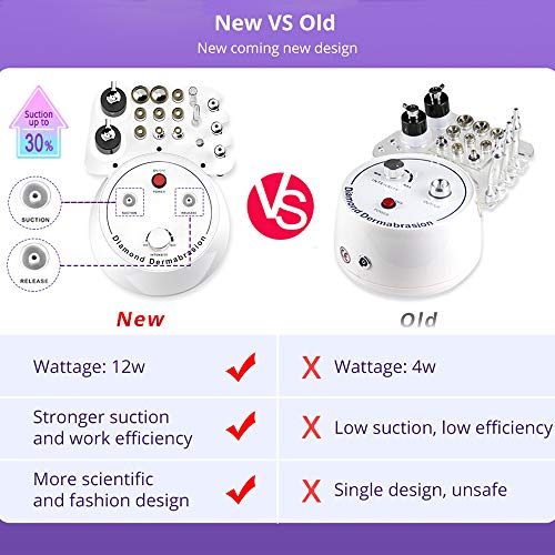 Sextupole Diamond Microdermabrasion Machine Professional 3 In 1 Diamond Dermabrasion Facial Beauty Machine Facial Care Salon Equipment For Blackhead Removal Skin Care & Diamond Microdermabrasion Replacement Tips #TOP5