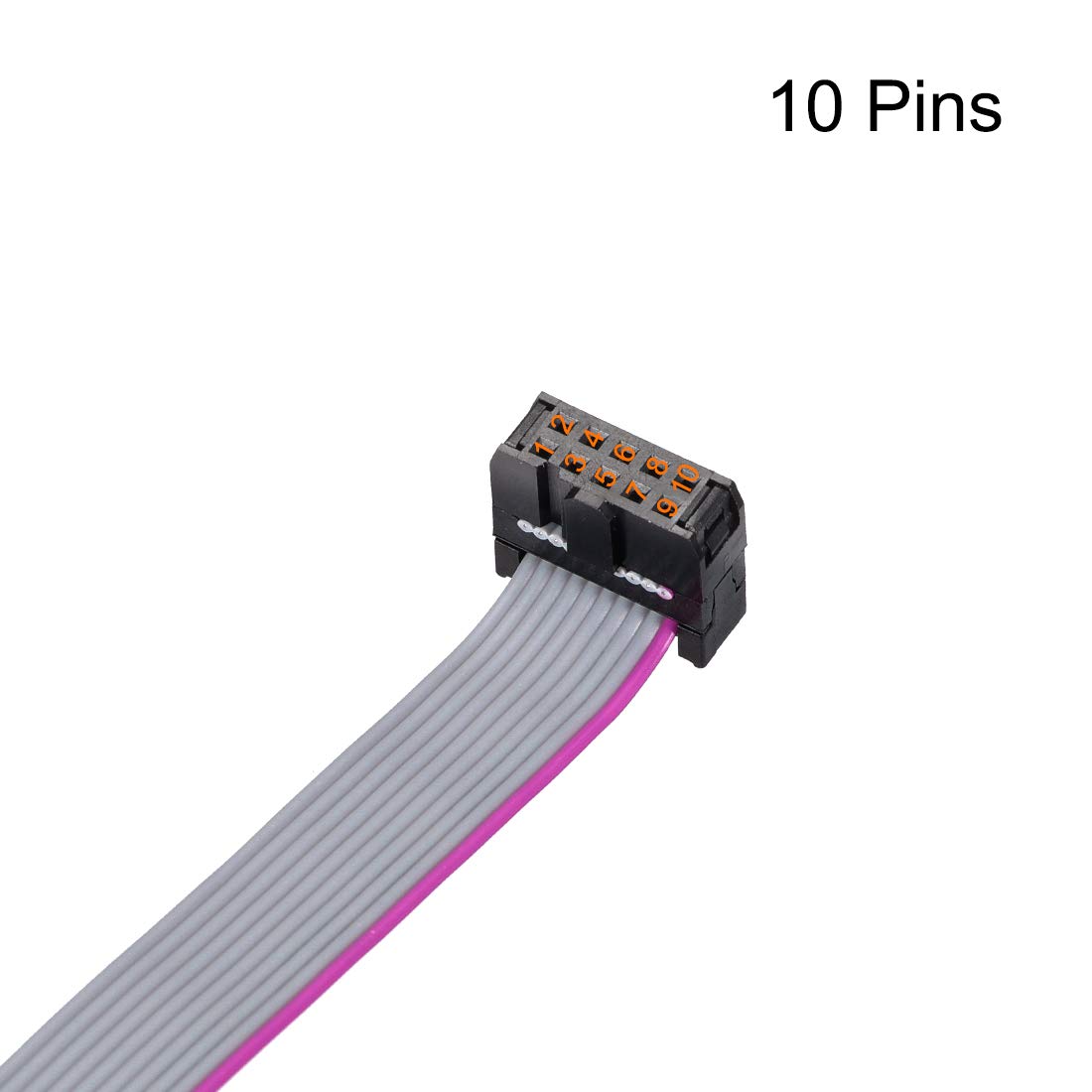 Produktbild von Sourcing Map FC10P Flachbandkabel – 10 Pins, 100 Cm, 2,54 Mm Pitch, 28 AWG – IDC-Verlängerung Für Festplatten & Motherboards