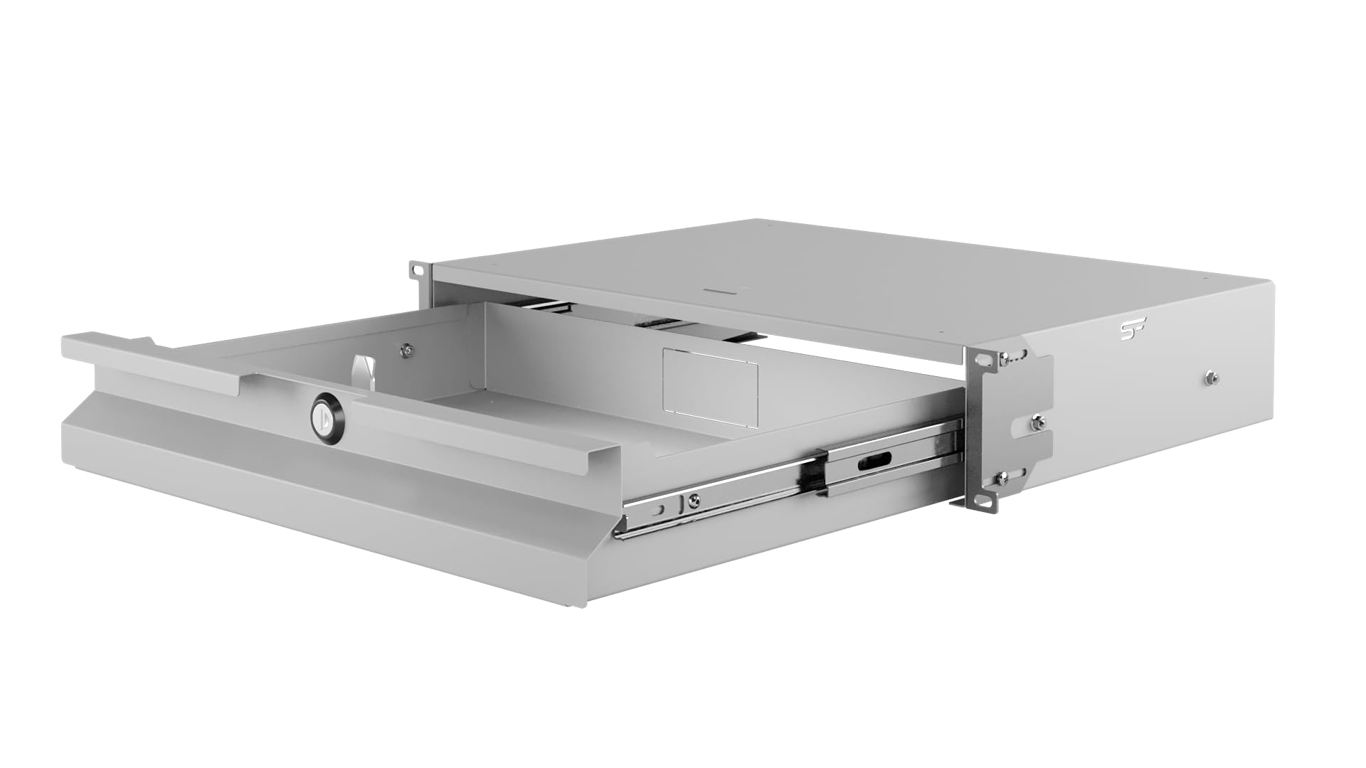 Étagère 19 Pouces 2U - Tiroir pour Rack Serveur 19" en Acier pour Armoire Réseau et Baie de Brassage - Capacité de Charge 25 kg - 320 mm Profondeur - Accessoires Rack