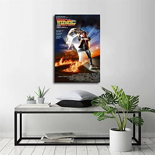 Lffii Back To The Future Time Travel Movie Poster Decorative Painting Canvas Wall Art Living Room Posters Bedroom Painting 16X24Inch(40X60Cm) #TOP5