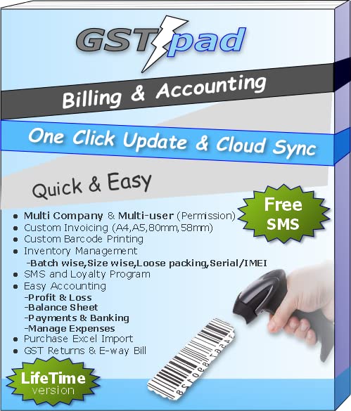 Gstpad Gstpad Billing/Accounting/Barcode Software