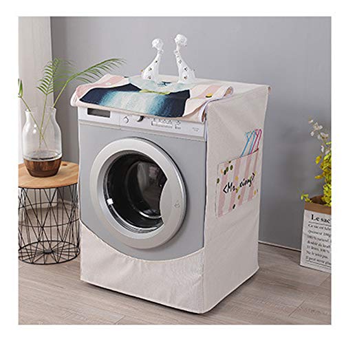 Funda para lavadora de algodón y lino, impermeable, resistente al agua, secadora de ropa, fundas de protección, lavandería, rooler Dust, telas 811 (color: 1, especificación: 60 x 50 x 85 cm)
