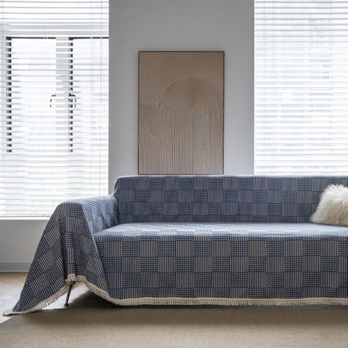 Redida �{�[�z�[ �W���J�[�h �\�t�@ �X���b�v�J�o�[ �u���[ �􉽊w�͗l �m���X���b�v �^�b�Z�� �\�t�@�J�o�[ �� �y�b�g �J�E�` �v���e�N�^�[ ����\ L�^ �J�E�`�J�o�[�A180.3 cmx180.3 cm