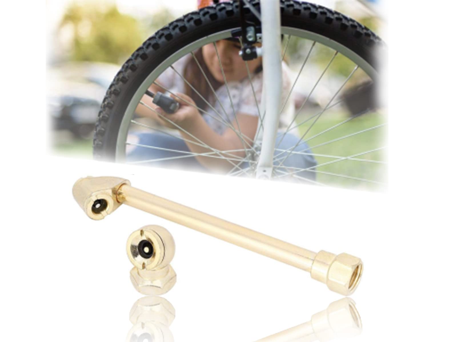 Dispensing Nozzles 1/4 Inch Air Chuck Set, Portable Air Chucks for Tires Including Fnpt Dual Head Tire Chuck with Internal Thread Closed Ball Air Chuck Rod Pneumatic Tools Tire