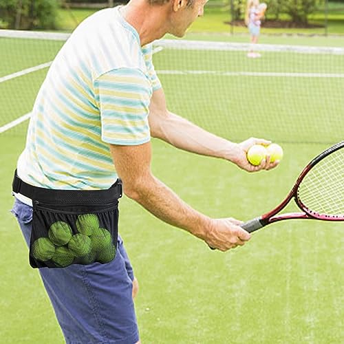Tennisballhalter,Pickleball-Taillenbehälter Seiltasche,Golftaschen-Organizer,Bälle-Aufbewahrungstaschen,Tasche Für Tennisball,Tasche Netztasche Für Bälle,Tennis-Gürteltasche,Tennis-Aufbewahrungstasche