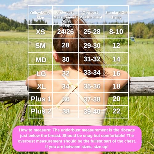 Yellowberry Pipit Training Bra for Girls, Tweens & Teens First Bra with Convertible Adjustable Straps, Wireless & Tagless4