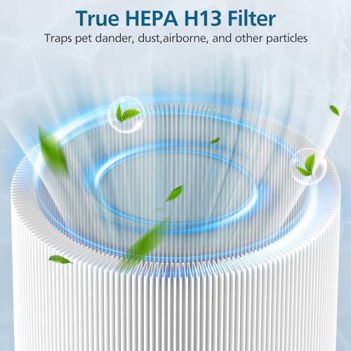 2 Pack Mini Max Air Filter Replacement, Filter Compatible with BLUEAIR Blue Pure Mini Max Air Purifier, True HEPA H13 + Activated Filter