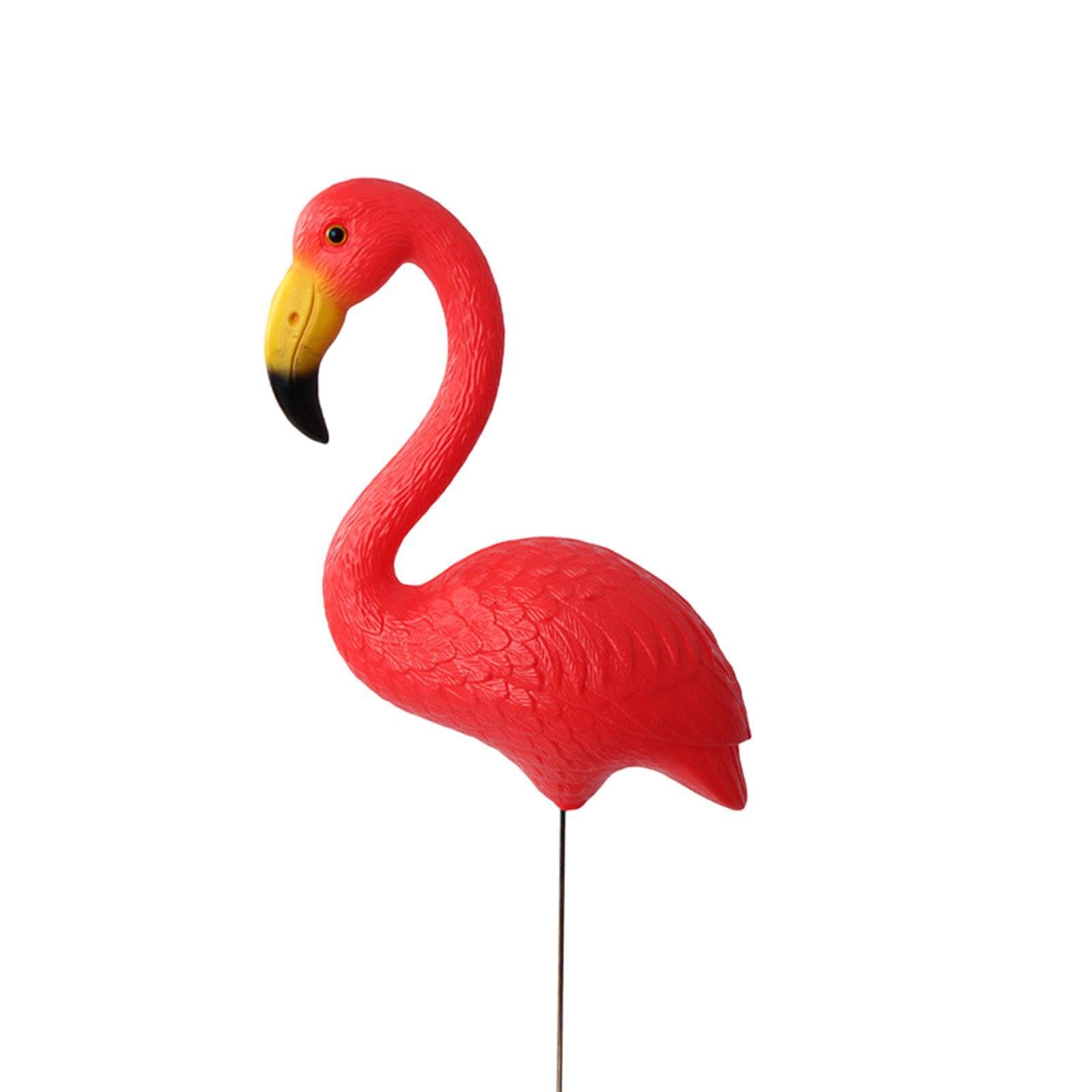 Mophrati Red Flamingo Ornament For Planters And Flowerpots Easy And Fun Outdoor Decor Flowerpot Planter Holiday Decorations Accessories Yard Flamingo Statue, 29.5X23cm 36Cm