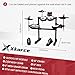 Xkorce Electronic Drum Set Electric Drum Kit with 4 Quiet Mesh Pads, 360 Sounds, 2 Pedals, Headphones, Sticks, Dual Bluetooth function, Suit for Beginner