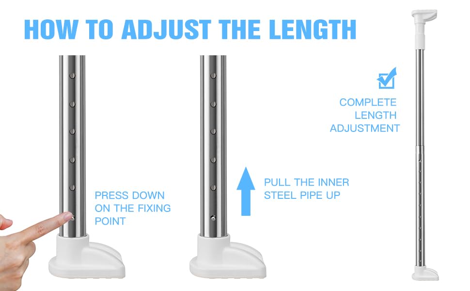 Window Security Bars - Adjustable 18 To 30 Inches, 2-Pack, For Sliding & Up/Down Windows - View #6