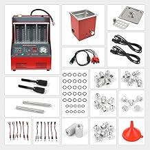 Automotive Injector Cleaner Tester, CNC 602A 6-Cylinder Fuel Injection Systems Cleaners Testers Machine, Car Fuel Cleaning Tools,Fuel System Tools 110V/220V