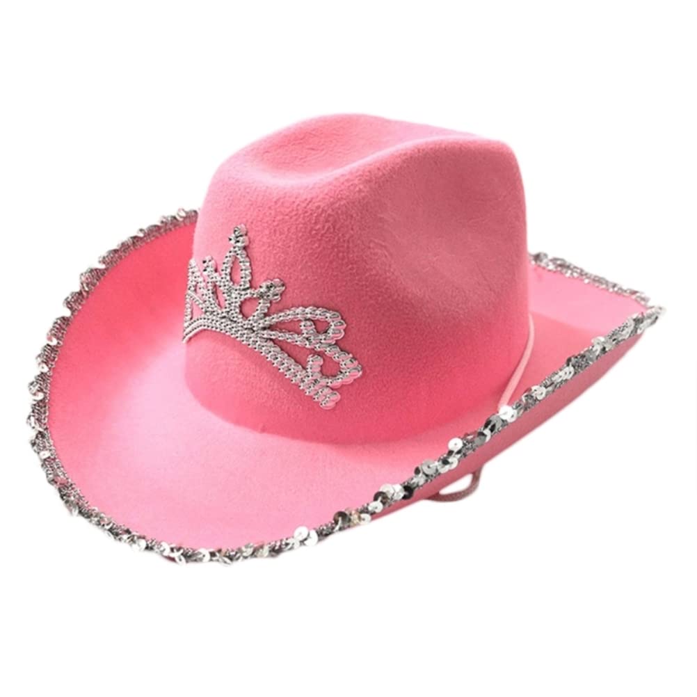 Roze cowboy hoed met stiksels voor kerst bestellen, Kerst decoratie