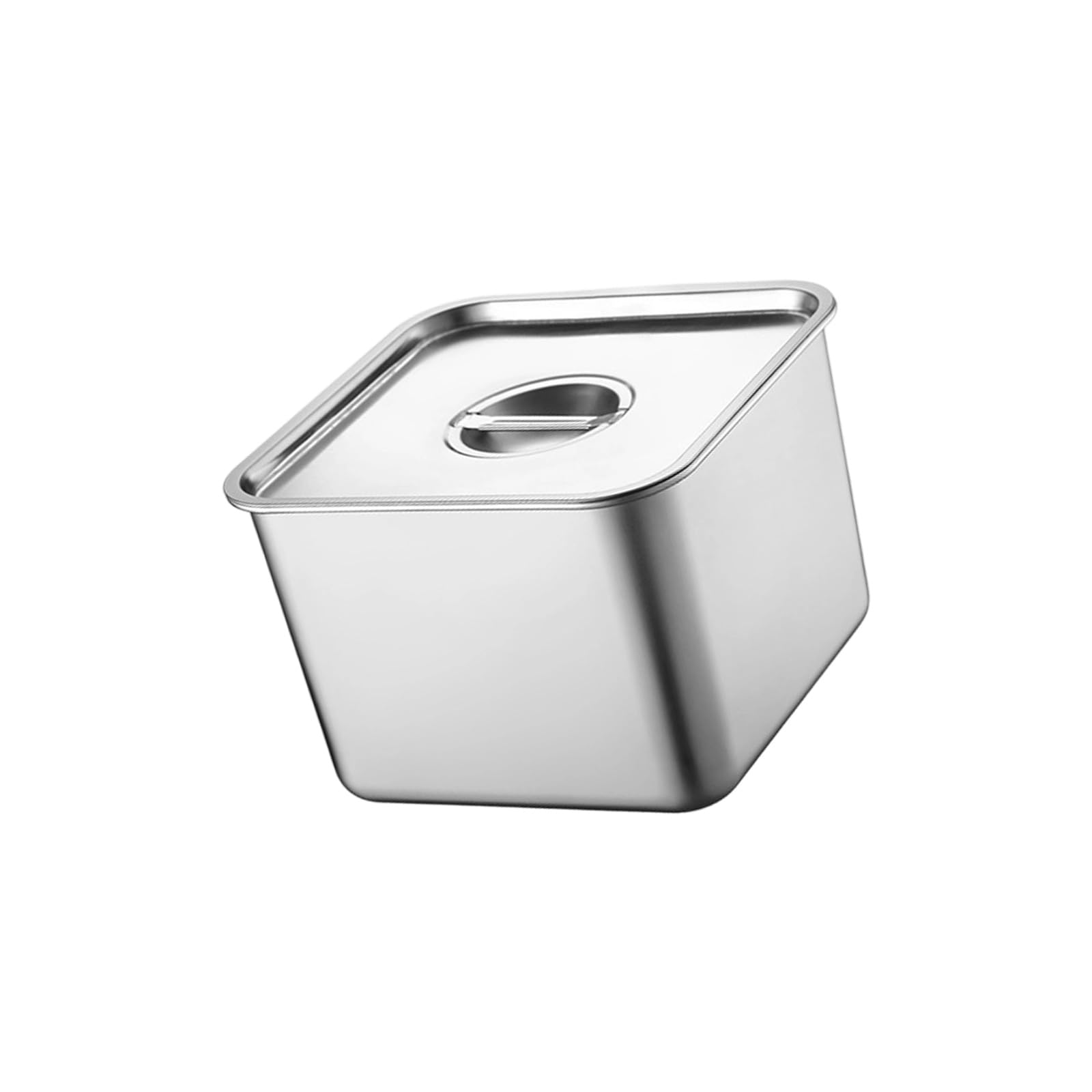 Stackable Square Condiment Containers Durable Non-Rusting Ingredients Cooking Base Storage Holder Tight Condiment Storage Case