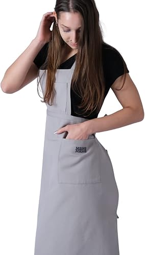 Miniatura 9 de makemake Tools  Delantal de cerámica unisex impermeable de pierna dividida para artistas de cerámica overoles de cerámica arcilla vestido de florista