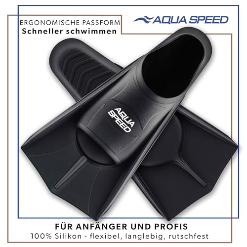 Aqua Speed Fusion Aletas largas de natación para Adultos y niños + ULTRAPOWER #Swim | negro/07 | Tamaño: 35/36 - imagen 3