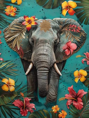 Pintura por números adultos flores kit manualidades salón grande
