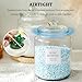 FyndraX Laundry Pods Glass Jars - Half Gallon Airtight Containers with Scoop and Labels for Organization and Storage Laundry Room Detergents Powder, Scent Booster Beads Holder, Set of 2