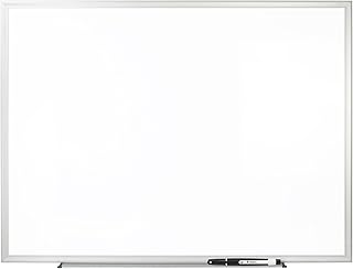 Brand Non-Magnetic Melamine Dry-Erase Whiteboard With Marker, 48" x 72", Aluminum Frame With Silver Finish