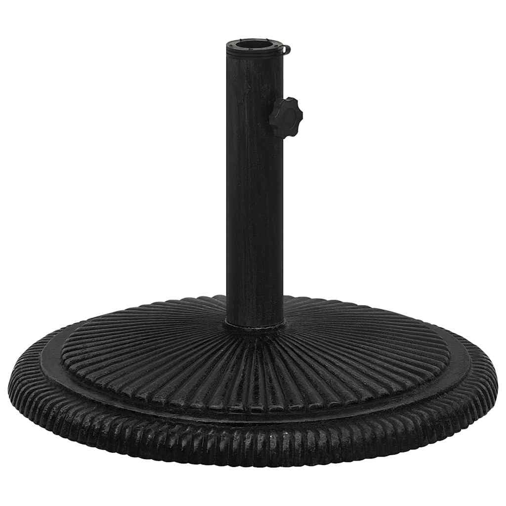 vidaXL Podstawa pod parasol, czarna, 45x45x30 cm, żeliwo