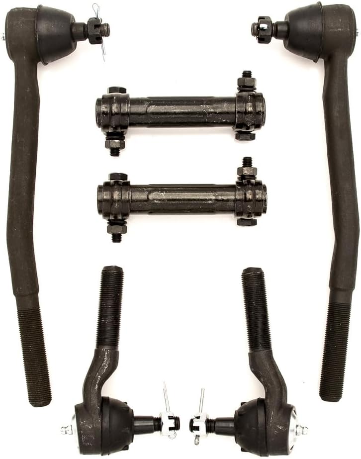 Tie Rod Rebuild Kit Compatible With 1960-1970 Ford Falcon Ranchero, OEM Spec Replacements, 6 Piece Kit (YEARS: 1963-6/10/64 V8 w/Manual)