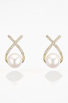 Vembley Stylish Korean Zircon Studded Earrings For Women And Girls 2Pcs/Set