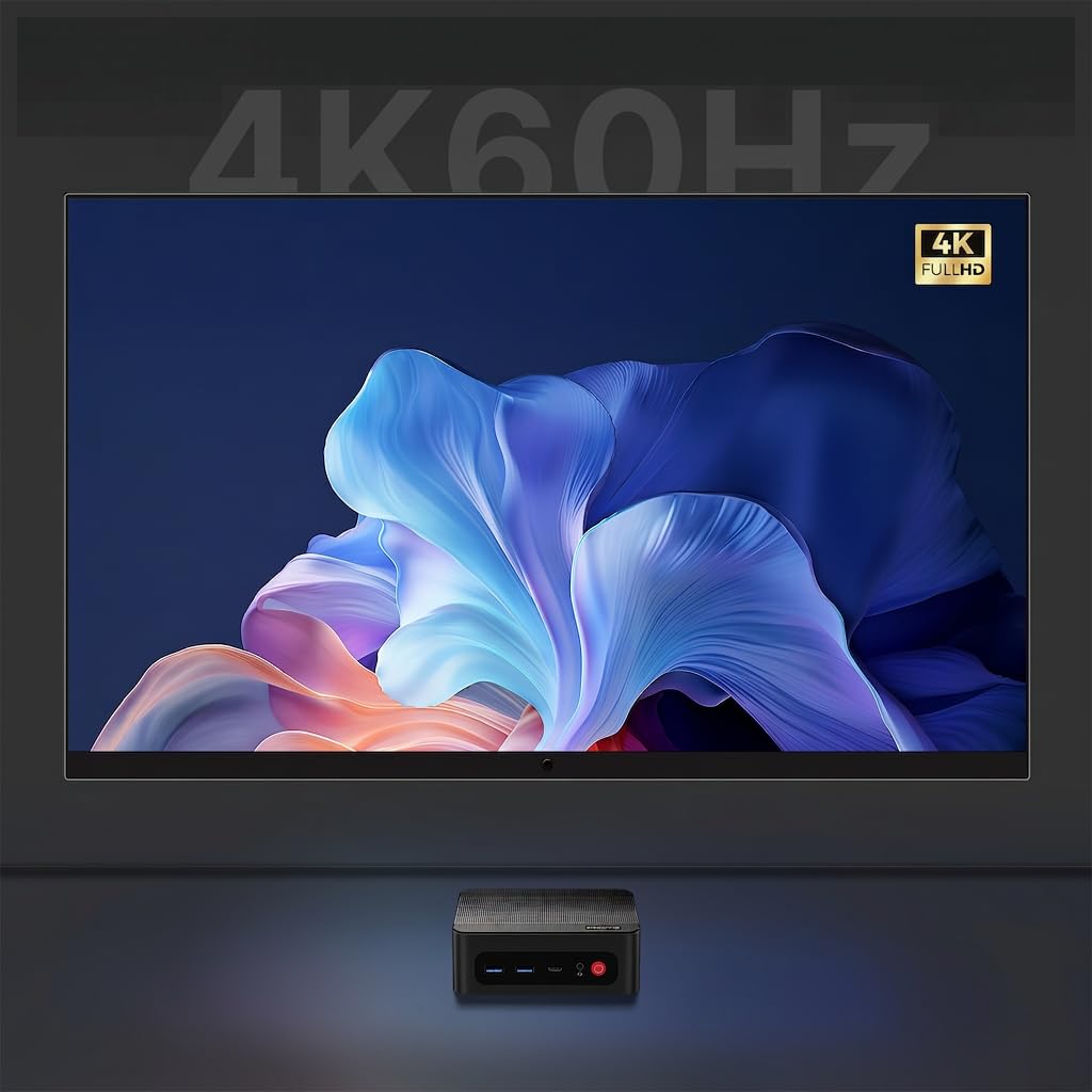 BOSGAME P4 Ultra Windows 11 Pro Business Mini-PC AMD Ryzen 7 7730U, 8 Kerne, 16 Threads, bis zu 4,5 GHz, 16 GB DDR4 RAM, 1 TB SSD, 4K@60Hz Triple Display, HDMI, Type-C, USB3.2, LAN, Wi-Fi 6E, BT5.2
