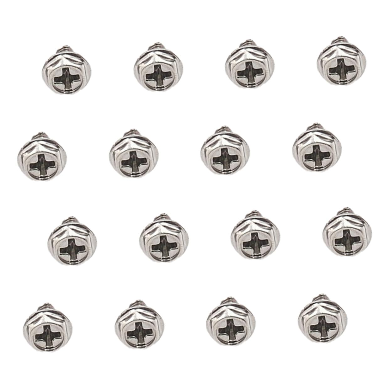 100pcs Silver 6#-32x6mm Power Supply Screws and Pci Slot Fastener Screws for Computer Case Maintenance and Power Supply Replacement