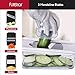 Fullstar Mandoline Slicer for Kitchen - Vegetable Chopper, Onion Potato Food Veggie Fruit Slicer and Cutter with Container, Kitchen Gadgets & Accessories, Home Essentials (7-in-1, White/Black)