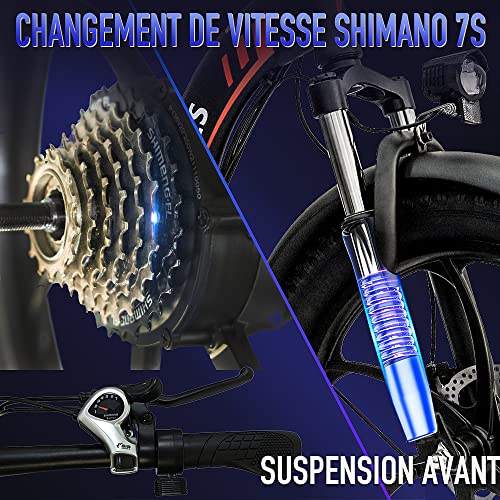 Fafrees F20 Fat Tire E-bike 20 inch, 250 W met 36 V 16 Ah wisselaccu, opvouwbare City E-bike 25 km/u, mountainbike met… - Afbeelding 6