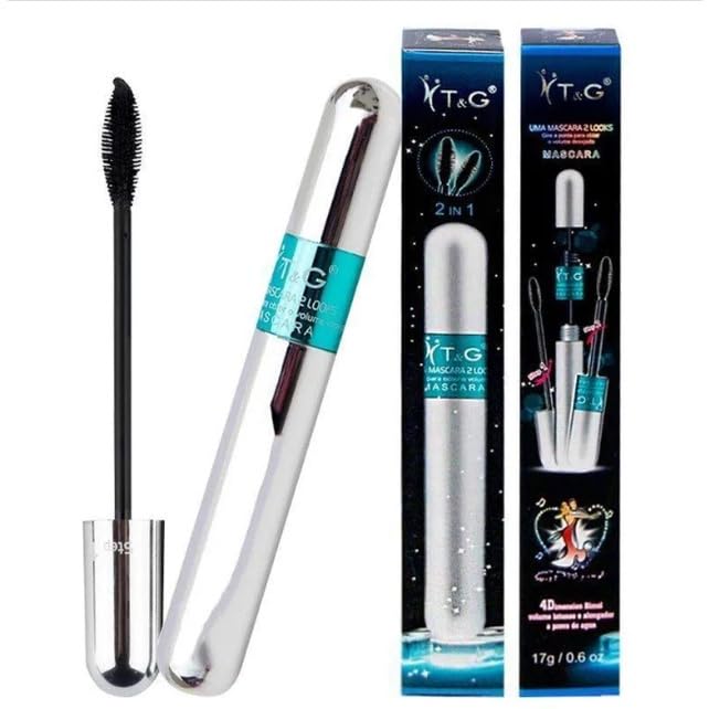T&G Máscara para Cílios 2 em 1, Volumizadora e Alongadora, Preta