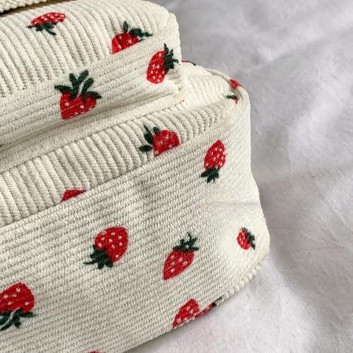 Cute Crossbody Bag for Women Strawberry Pattern Corduroy Bag Fashion Messenger Bag Cute Handbags3