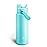 ENCOOL Insulated Water Bottle with Straw Stainless Steel Water Bottle, Leak-Proof, BPA-Free, Double Wall Vacuum Keeps Cold for 24 Hours for Sports, Travel, School (32 oz, Aquamarine Blue)